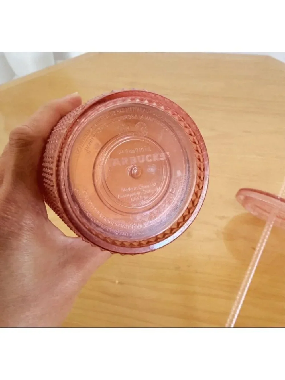 Starbucks Pearlized Orange Studded Tumbler Cup 24 oz Venti Fall 2022 Limited EUC
